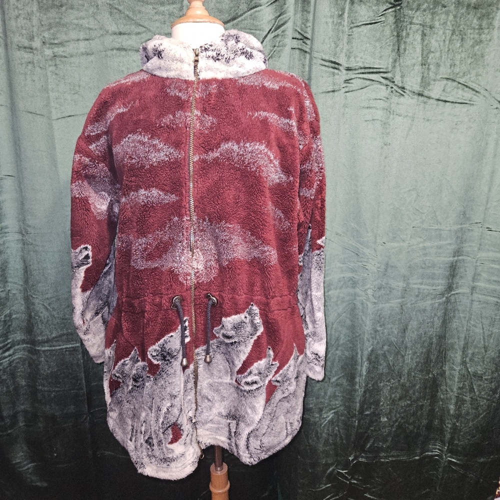 Vintage Mazmania Wolf Sherpa Jacket